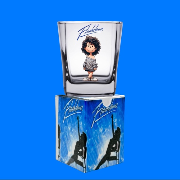 PEANUTS Versions of 80's Movies! SHOT GLASS/Matching Gift Box - Picture 8 of 16